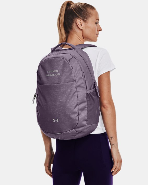 Women's UA Hustle Signature Backpack, Purple, pdpMainDesktop image number 5